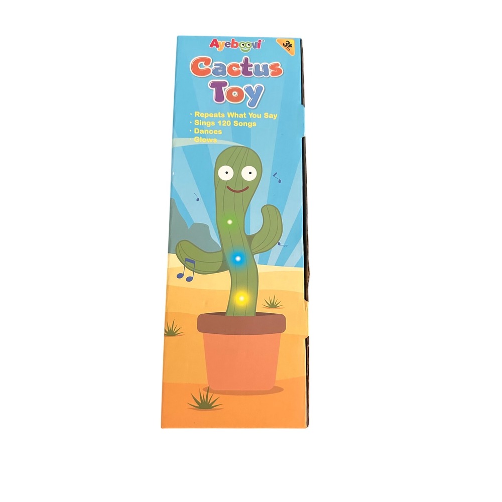Ayeboovi Dancing Cactus Toy Kids OS Green New Interactive Musical Glows Dancing